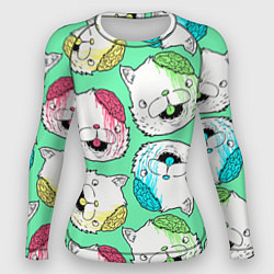 Рашгард женский Drop Dead: Kitty Heads, цвет: 3D-принт