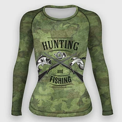 Рашгард женский Hunting & Fishing, цвет: 3D-принт