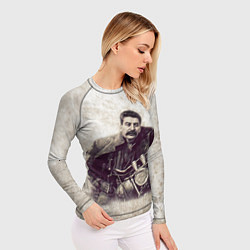 Рашгард женский Сталин байкер, цвет: 3D-принт — фото 2