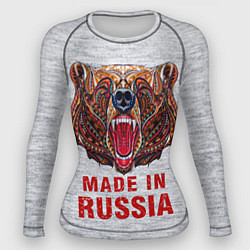 Рашгард женский Bear: Made in Russia, цвет: 3D-принт