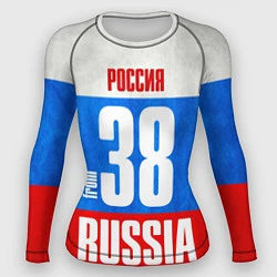 Рашгард женский Russia: from 38, цвет: 3D-принт