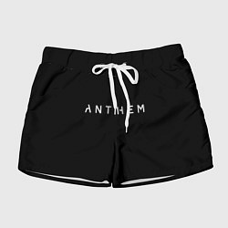 Шорты женские ANTHEM: Black Style, цвет: 3D-принт