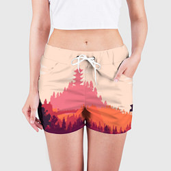 Шорты женские Firewatch City, цвет: 3D-принт — фото 2