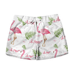 Шорты женские Lil Peep: Pink Flamingo, цвет: 3D-принт