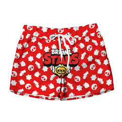 Женские шорты Brawl Stars: Red & White
