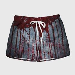 Женские шорты Кровь на металле текстура