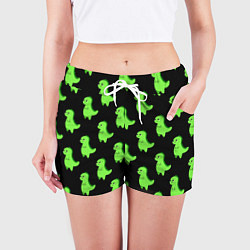 Шорты женские Динозавры, цвет: 3D-принт — фото 2