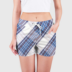 Шорты женские Шотландка Z, цвет: 3D-принт — фото 2