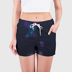 Шорты женские НЕОНОВАЯ БРОНЯ НЕО БРОНЯ, цвет: 3D-принт — фото 2