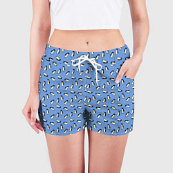 Шорты женские Пингвины, цвет: 3D-принт — фото 2
