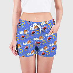Шорты женские Тарталья на обеде, цвет: 3D-принт — фото 2