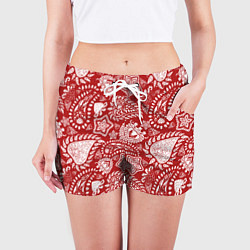 Шорты женские Фракталы, цвет: 3D-принт — фото 2