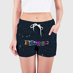 Шорты женские Astroworld, цвет: 3D-принт — фото 2