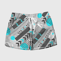 Шорты женские Геометрическая форма, цвет: 3D-принт