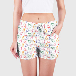 Шорты женские Linux Ядро Пингвин, цвет: 3D-принт — фото 2