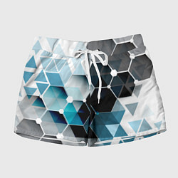 Шорты женские Абстракция FLO, цвет: 3D-принт