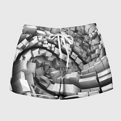 Женские шорты Геометрическая объёмная абстракция