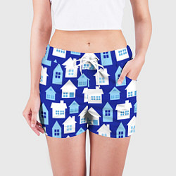 Шорты женские Хочу дом, цвет: 3D-принт — фото 2