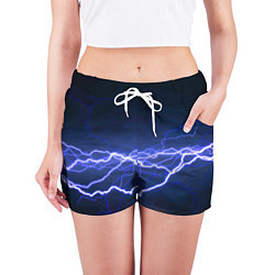 Шорты женские Lightning Fashion 2025 Neon, цвет: 3D-принт — фото 2