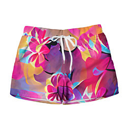 Женские шорты Тропические краски Цветы