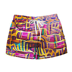 Женские шорты Африканские яркие мотивы
