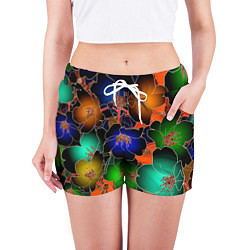 Шорты женские Vanguard floral pattern Summer night Fashion trend, цвет: 3D-принт — фото 2