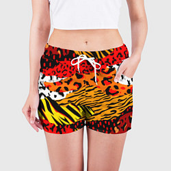 Шорты женские Абстрактный узор, цвет: 3D-принт — фото 2
