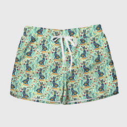 Женские шорты Год кролика Узор