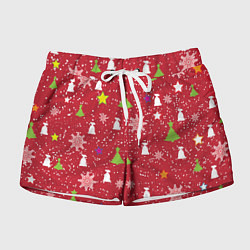 Женские шорты Red new year