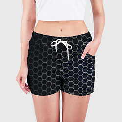 Шорты женские Шестиугольники, цвет: 3D-принт — фото 2