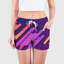 Шорты женские Объемная абстракция, цвет: 3D-принт — фото 2