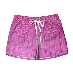 Женские шорты Кожа - текстура - pink