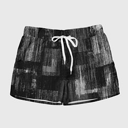 Шорты женские Чёрные и белые полосы, цвет: 3D-принт