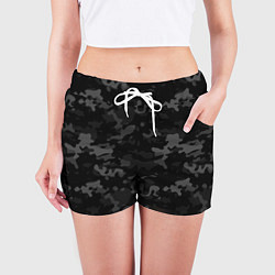 Шорты женские Ночной камуфляж, цвет: 3D-принт — фото 2
