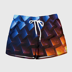 Женские шорты Геометрия с градиентом