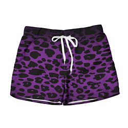 Женские шорты Фиолетовый леопард