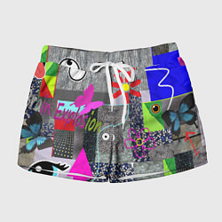 Женские шорты Техника пэчворк