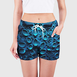 Шорты женские Космические плиты, цвет: 3D-принт — фото 2