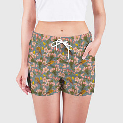 Шорты женские Жёлтые трясогуски, цвет: 3D-принт — фото 2