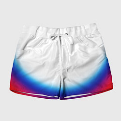 Шорты женские Флаг России градиент, цвет: 3D-принт