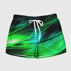 Женские шорты Green light background