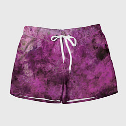 Шорты женские Абстракция - гранат умбалит, цвет: 3D-принт