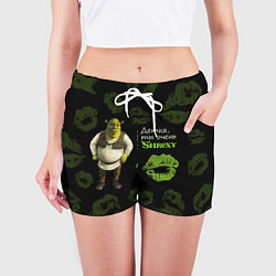 Шорты женские Shrexy Shrek, цвет: 3D-принт — фото 2