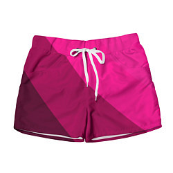 Женские шорты Широкие розовые полосы