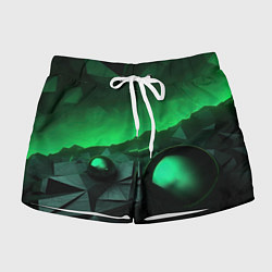 Женские шорты Асимметрия растительного узора