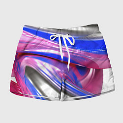 Женские шорты Вязкая абстракция в фиолетовых оттенках