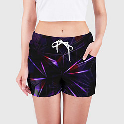 Шорты женские Фиолетовый хрусталь, цвет: 3D-принт — фото 2