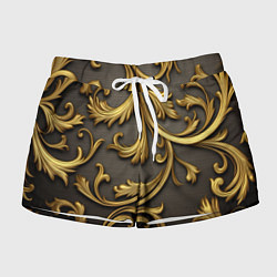 Шорты женские Gold abstract, цвет: 3D-принт
