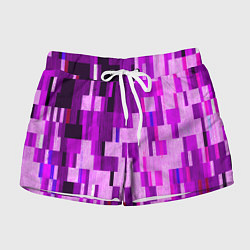 Шорты женские Розовый глитч, цвет: 3D-принт