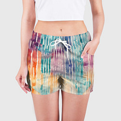 Шорты женские Тридцать три полоски, цвет: 3D-принт — фото 2